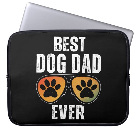 BEST DOG DAD EVER LAPTOPSCHUTZHÜLLE (Vorderseite)