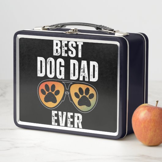 BEST DOG DAD EVER METALL BROTDOSE (Beispiel)