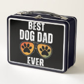 BEST DOG DAD EVER METALL BROTDOSE (Vorderseite)