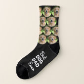 Best Dog Dad Ever Personalized Pet Photo Socken (Links - Außen)