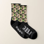 Best Dog Dad Ever Personalized Pet Photo Socken (Paar)