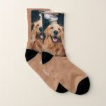 BEST DOG DAD EVER SOCKS SOCKEN<br><div class="desc">BEST DOG DAD EVER
A fun pair of Dog Dad socks,  custom dog photo socks You can edit or remove photo filter and text. Scale,  move,  and center the picture. For better result use a picture with centered ¨object¨ and margin background.   For self help https://www.zazzle.com/live/categories/design help. .</div>