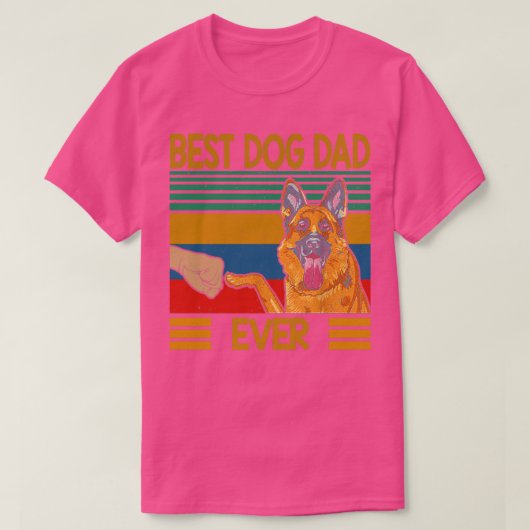 BEST DOG DAD EVER T-Shirt (Design vorne)