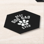 BEST DOG DAD EVER UNTERSETZER (angewinkelt)