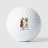 Best Dog Dad Personalized Gift Club Golf Balls Golfball (Vorderseite)