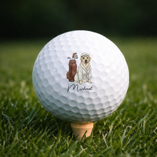 Best Dog Dad Personalized Gift Club Golf Balls Golfball