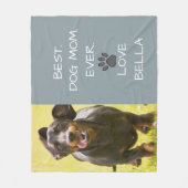 Best.Dog Mama.Ever. Dackel Liebe Foto Fleecedecke (Vorderseite)