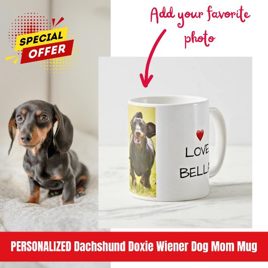Best.Dog Mama.Ever. Dackel Liebe Foto Kaffeetasse