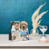 BEST DOG MAMA Foto Collage Paw Print Fotoplatte (InSitu)