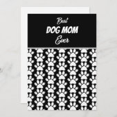 BEST DOG MAMA JE FEIERTAGSKARTE (Vorne/Hinten)