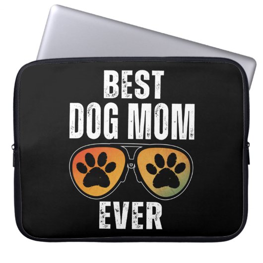 BEST DOG MAMA JE LAPTOPSCHUTZHÜLLE (Vorderseite)
