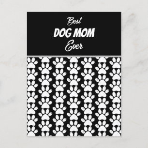 BEST DOG MAMA JE POSTKARTE