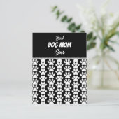 BEST DOG MAMA JE POSTKARTE (Stehend Vorderseite)