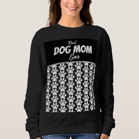 BEST DOG MAMA JE SWEATSHIRT (Vorderseite)