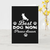 Best Dog Mom Down Karte (Gelbe Blume)