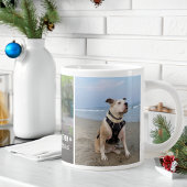 Best Dog Mom Ever 3 Photos Christmas Jumbo-Tasse