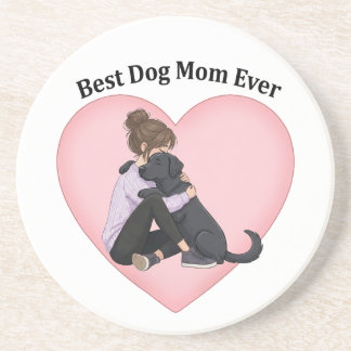 Best Dog Mom Ever Black Lab Getränkeuntersetzer