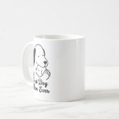 Best Dog Mom Ever Cute Puppy Design Kaffeetasse (Vorderseite Links)
