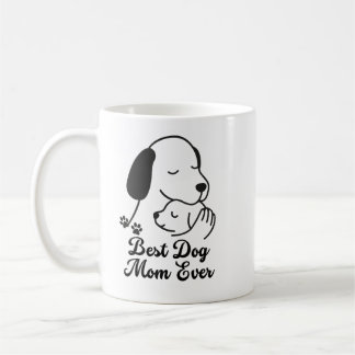 Best Dog Mom Ever Cute Puppy Design Kaffeetasse