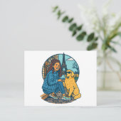 Best Dog Mom Ever in Paris Postkarte (Stehend Vorderseite)