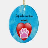 Best Dog Mom Ever Keramik Ornament (Rechts)