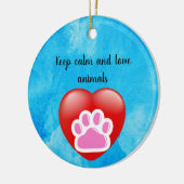 Best Dog Mom Ever Keramik Ornament (Links)