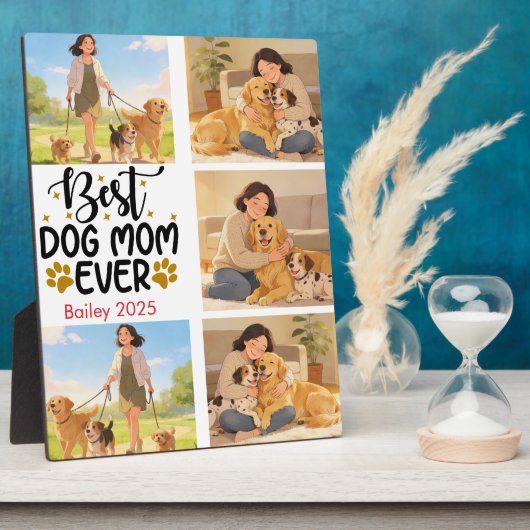 Best Dog Mom Ever Personalized Photo | Cute Dog Fotoplatte (Seite)