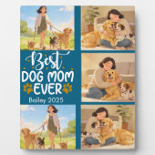 Best Dog Mom Ever Personalized Photo | Cute Dog Fotoplatte (Vorderseite)