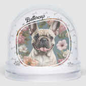 Best Dog Mom Ever Two Photo Schneekugeln (Vorderseite)