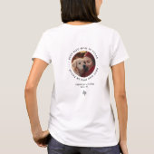 Best Dog Mom in Texas Personalized Photo T-Shirt (Rückseite)
