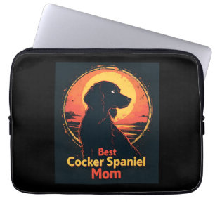 Best Dog Mutter Mama - Vintag Cocker Spaniel T-Shi Laptopschutzhülle