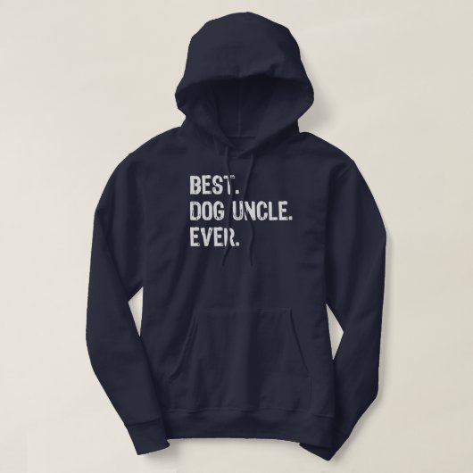Best Dog Uncle Ever Funny Vatertag Weihnachten  Hoodie (Design vorne)