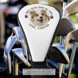 BEST DOG VATER BY PAR Foto Pawprints Golf Headcover
