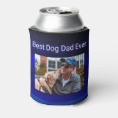 Best Dog Vater Custom Foto mit Blue painting Dosenkühler (Kanne Rückseite)