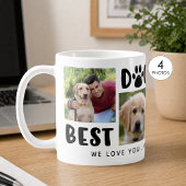 BEST DOG VATER EVENT FotoCollage Personalisiert Kaffeetasse