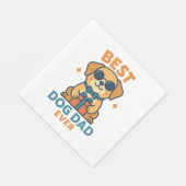 Best Dog Vater Ever - Funny Vatertag Hundeshirt Serviette (Ecke)