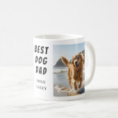 Best Dog Vater Foto Kaffeetasse (VorderseiteRechts)