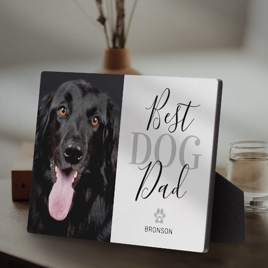 Best Dog Vater Foto Plaque Fotoplatte