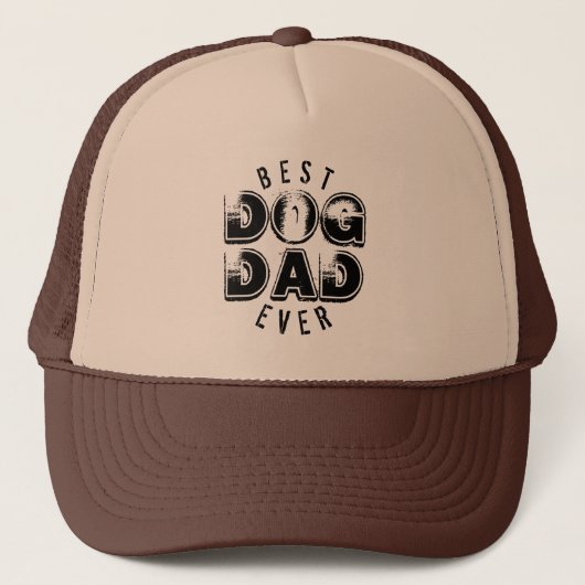 BEST DOG VATER JE TRUCKER HAT TRUCKERKAPPE (Vorderseite)