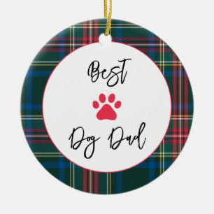 BEST DOG VATER Liebe, Haustiername Paw Holiday Kar Keramik Ornament