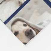 BEST DOG VATER PERSONALISIERTES FOTO FLEECEDECKE (Ecke)