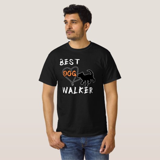 Best Dog Walker T-Shirt (Vorne ganz)