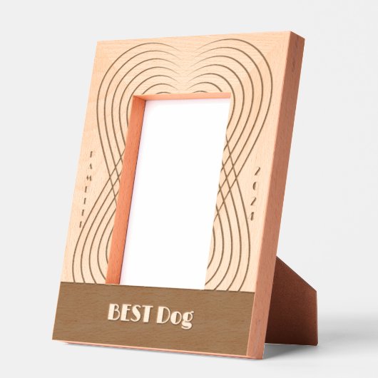 BEST Dog Wedding Geätzte Rahmen (Links)