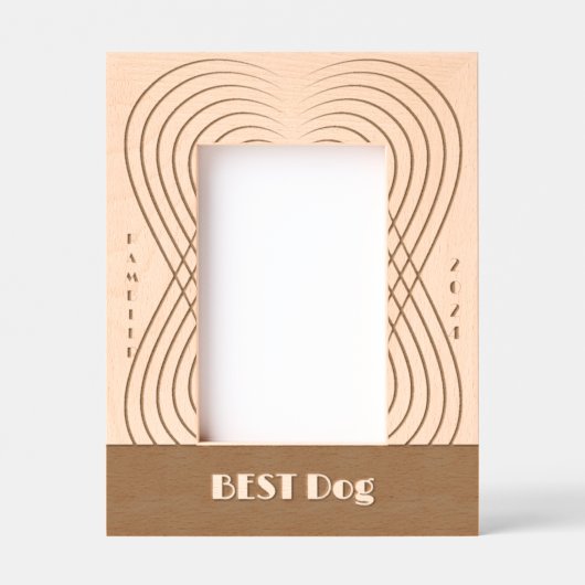 BEST Dog Wedding Geätzte Rahmen (Vorderseite)