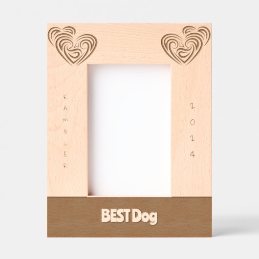 BEST Dog Wedding Geätzte Rahmen (Vorderseite)