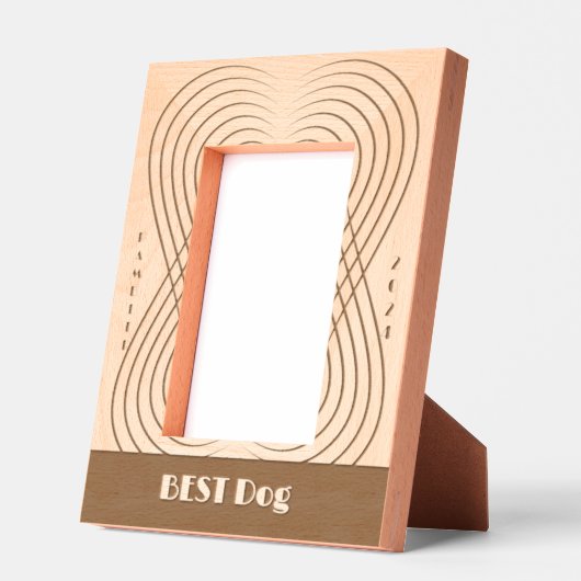 BEST Dog Wedding Geätzte Rahmen (Links)