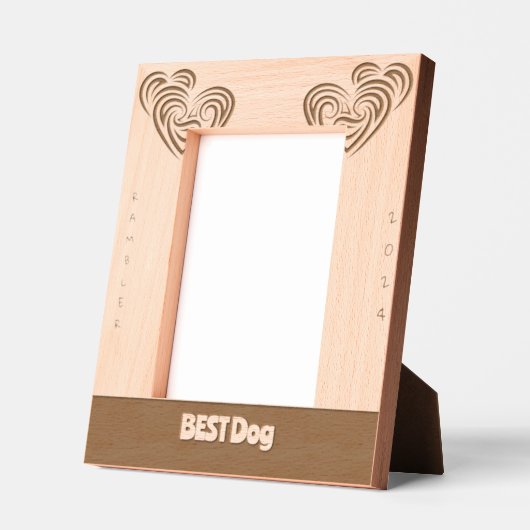 BEST Dog Wedding Geätzte Rahmen (Links)