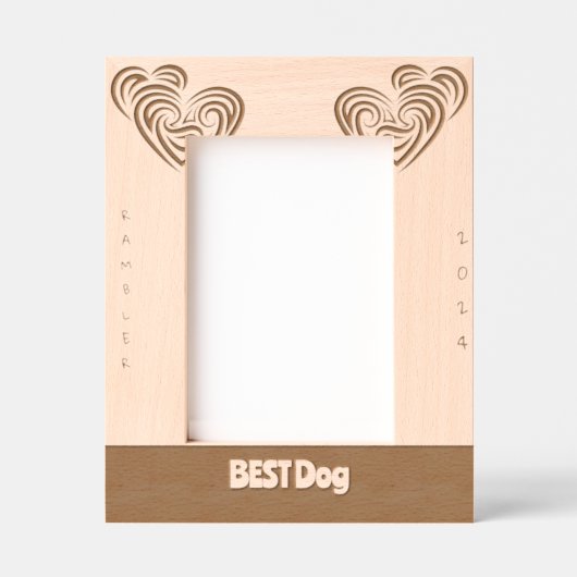 BEST Dog Wedding Geätzte Rahmen (Vorderseite)