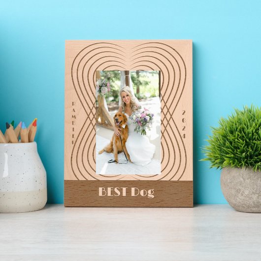 BEST Dog Wedding Geätzte Rahmen