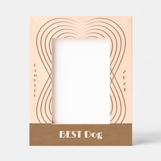 BEST Dog Wedding Geätzte Rahmen (Vorderseite)